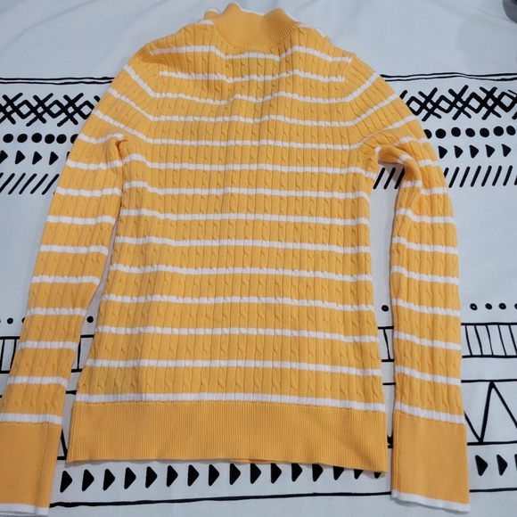 Lauren Ralph Lauren Active Cable Knit Full Zip Sweater Jacket Size XS Preppy - Picture 2 of 9